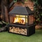 Deko Living Wood Burner Fireplace - Metal - 40 Inch COB10501 - alternate 3